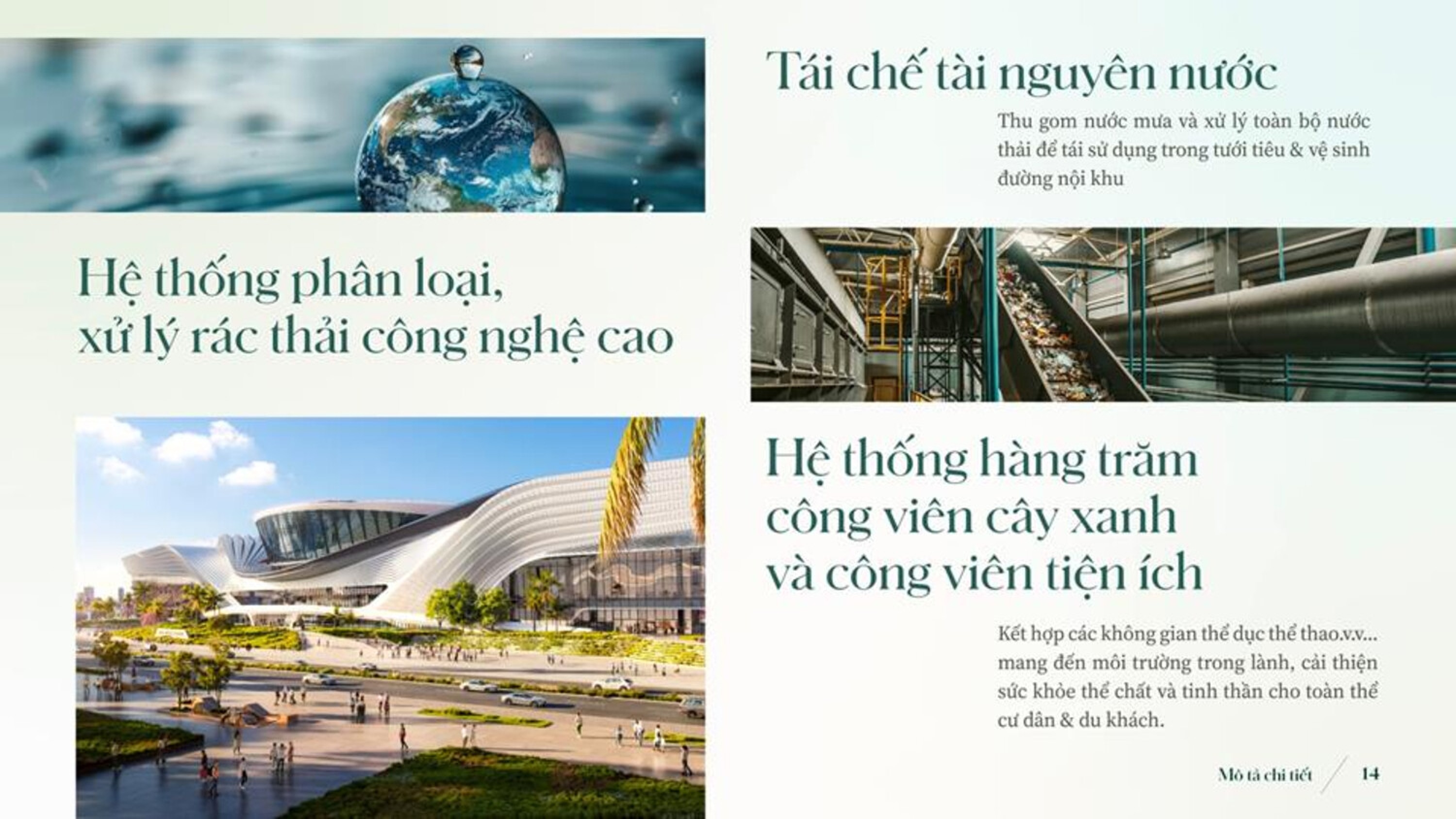 Hạ tầng tuần hoàn Vinhomes Green Paradise